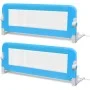 Child bed safety rail 2 pcs blue 102x42 cm by vidaXL, Safety railings - Ref: Foro24-276087, Price: 51,76 €, Discount: %