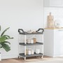 Dreistufiger Aluminium-Einkaufswagen in Grau, 81x41x92 cm. von , Küchen- und Speisewagen - Ref: Foro24-30321, Preis: 68,22 €,...
