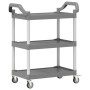 Dreistufiger Aluminium-Einkaufswagen in Grau, 81x41x92 cm. von , Küchen- und Speisewagen - Ref: Foro24-30321, Preis: 68,22 €,...