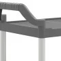 Carrito de 3 niveles aluminio gris 81x41x92 cm de , Carros de cocina y comedor - Ref: Foro24-30321, Precio: 59,44 €, Descuent...
