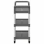 Dreistufiger Aluminium-Einkaufswagen in Grau, 77x34x72 cm. von , Küchen- und Speisewagen - Ref: Foro24-30323, Preis: 52,05 €,...