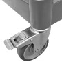 Carrito de 3 niveles aluminio gris 77x34x72 cm by , Kitchen and dining carts - Ref: Foro24-30323, Price: 52,05 €, Discount: %