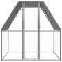 Hühnerstall aus verzinktem Stahl in Silber und Grau, 2x2x2 m. von , Käfige und Lebensräume für Kleintiere - Ref: Foro24-15588...