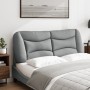 Gepolstertes Kopfteil aus hellgrauem Stoff, 120 cm von , Kopf- und Fußteile - Ref: Foro24-374561, Preis: 56,68 €, Rabatt: %