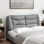 Padded headboard light gray fabric 120 cm by , Headboards and footboards - Ref: Foro24-374561, Price: 55,21 €, Discount: %