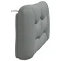 Padded headboard light gray fabric 120 cm by , Headboards and footboards - Ref: Foro24-374561, Price: 55,21 €, Discount: %