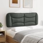Cabecero de cama acolchado tela gris oscuro 140 cm de , Cabeceros y pies de cama - Ref: Foro24-374577, Precio: 63,27 €, Descu...