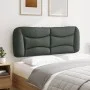 Gepolstertes Kopfteil aus dunkelgrauem Stoff, 140 cm von , Kopf- und Fußteile - Ref: Foro24-374577, Preis: 57,57 €, Rabatt: %