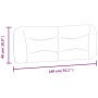 Gepolstertes Kopfteil aus dunkelgrauem Stoff, 140 cm von , Kopf- und Fußteile - Ref: Foro24-374577, Preis: 63,07 €, Rabatt: %