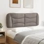 Gepolstertes Kopfteil aus taupegrauem Stoff, 140 cm von , Kopf- und Fußteile - Ref: Foro24-374580, Preis: 75,38 €, Rabatt: %