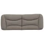 Cabecero de cama acolchado tela gris taupé 140 cm de , Cabeceros y pies de cama - Ref: Foro24-374580, Precio: 75,38 €, Descue...