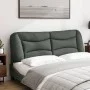 Gepolstertes Kopfteil aus dunkelgrauem Stoff, 160 cm von , Kopf- und Fußteile - Ref: Foro24-374589, Preis: 75,73 €, Rabatt: %