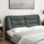 Padded headboard dark gray fabric 160 cm by , Headboards and footboards - Ref: Foro24-374589, Price: 66,82 €, Discount: %