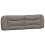 Gepolstertes Kopfteil für Bett, grauer Taupe-Stoff, 180 cm. von , Kopf- und Fußteile - Ref: Foro24-374604, Preis: 93,39 €, Ra...