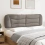 Gepolstertes Kopfteil für Bett, grauer Taupe-Stoff, 180 cm. von , Kopf- und Fußteile - Ref: Foro24-374604, Preis: 93,39 €, Ra...