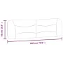 Gepolstertes Kopfteil für Bett, grauer Taupe-Stoff, 180 cm. von , Kopf- und Fußteile - Ref: Foro24-374604, Preis: 93,39 €, Ra...