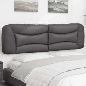 Gepolstertes Bettkopfteil aus grauem Kunstleder, 180 cm von , Kopf- und Fußteile - Ref: Foro24-374610, Preis: 71,63 €, Rabatt: %