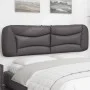 Cabecero de cama acolchado cuero sintético gris 180 cm de , Cabeceros y pies de cama - Ref: Foro24-374610, Precio: 71,64 €, D...