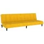 Sofá cama de 2 plazas terciopelo amarillo by , Sofas - Ref: Foro24-375770, Price: 258,21 €, Discount: %
