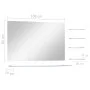 Espejo de pared con 5 estantes plateado 100x60 cm de vidaXL, Espejos - Ref: Foro24-249446, Precio: 67,94 €, Descuento: %