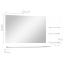 Wall mirror with 5 shelves silver 100x60 cm by vidaXL, Mirrors - Ref: Foro24-249446, Price: 68,81 €, Discount: %
