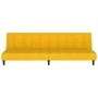 Sofá cama de 2 plazas terciopelo amarillo by , Sofas - Ref: Foro24-375770, Price: 258,21 €, Discount: %