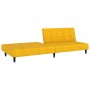 Zweiplätziges Schlafsofa aus gelbem Samt von , Sofas - Ref: Foro24-375770, Preis: 243,36 €, Rabatt: %