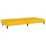 Sofá cama de 2 plazas terciopelo amarillo by , Sofas - Ref: Foro24-375770, Price: 258,21 €, Discount: %