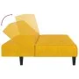 Sofá cama de 2 plazas terciopelo amarillo by , Sofas - Ref: Foro24-375770, Price: 258,21 €, Discount: %