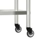 Küchenarbeitstisch mit Edelstahlrädern 82,5x55x85 cm von , Wiederherstellung - Ref: Foro24-376463, Preis: 135,87 €, Rabatt: %