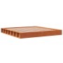 Estructura de cama madera maciza pino marrón cera 180x200 cm