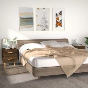 Bedside tables 2 units brown oak 40x35x47.5 cm by vidaXL, Nightstands - Ref: Foro24-817290, Price: 80,49 €, Discount: %