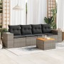 Garden sofa set with cushions 5 pieces gray synthetic rattan by , Garden sets - Ref: Foro24-3225325, Price: 299,40 €, Discoun...