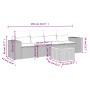 Garden sofa set with cushions 5 pieces gray synthetic rattan by , Garden sets - Ref: Foro24-3225325, Price: 299,40 €, Discoun...