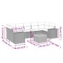Set Gartensofas mit beigen Kissen 8 Stück PE Rattan von , Gartensets - Ref: Foro24-3225359, Preis: 524,10 €, Rabatt: %