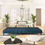 2-Sitzer-Schlafsofa aus blauem Samt von , Sofas - Ref: Foro24-375762, Preis: 229,26 €, Rabatt: %