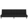 Black velvet 2-seater sofa bed by , Sofas - Ref: Foro24-375769, Price: 261,65 €, Discount: %