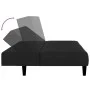 Sofá cama de 2 plazas terciopelo negro de , Sofás - Ref: Foro24-375769, Precio: 242,46 €, Descuento: %