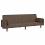 Two-seater sofa bed with two taupe gray fabric pillows. by , Sofas - Ref: Foro24-375839, Price: 278,26 €, Discount: %
