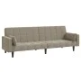 2-Sitzer-Schlafsofa mit zwei hellgrauen Samtkissen von , Sofas - Ref: Foro24-375847, Preis: 280,47 €, Rabatt: %