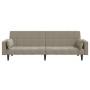 2-Sitzer-Schlafsofa mit zwei hellgrauen Samtkissen von , Sofas - Ref: Foro24-375847, Preis: 285,39 €, Rabatt: %
