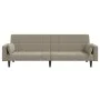 2-Sitzer-Schlafsofa mit zwei hellgrauen Samtkissen von , Sofas - Ref: Foro24-375847, Preis: 280,47 €, Rabatt: %