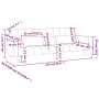2-Sitzer-Schlafsofa mit zwei hellgrauen Samtkissen von , Sofas - Ref: Foro24-375847, Preis: 285,39 €, Rabatt: %