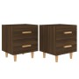 Bedside tables 2 units brown oak 40x35x47.5 cm by vidaXL, Nightstands - Ref: Foro24-817290, Price: 80,49 €, Discount: %