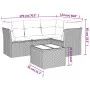 Garden sofa set with 5-piece synthetic rattan beige cushions by , Garden sets - Ref: Foro24-3217589, Price: 313,61 €, Discoun...