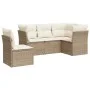 Juego de sofás jardín con cojines 5 pzas ratán sintético beige de , Conjuntos de jardín - Ref: Foro24-3217638, Precio: 366,85...