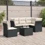6-piece garden sofa set with black synthetic rattan cushions by , Garden sets - Ref: Foro24-3217646, Price: 370,73 €, Discoun...