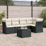 Set de sofás de jardín 6 piezas y cojines ratán sintético negro de , Conjuntos de jardín - Ref: Foro24-3217606, Precio: 368,6...