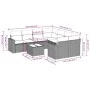 Set de sofás de jardín 9 pzas con cojines ratán sintético beige by , Garden sets - Ref: Foro24-3218749, Price: 548,35 €, Disc...