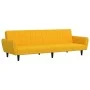 Yellow velvet 2-seater sofa bed by , Sofas - Ref: Foro24-375864, Price: 262,91 €, Discount: %